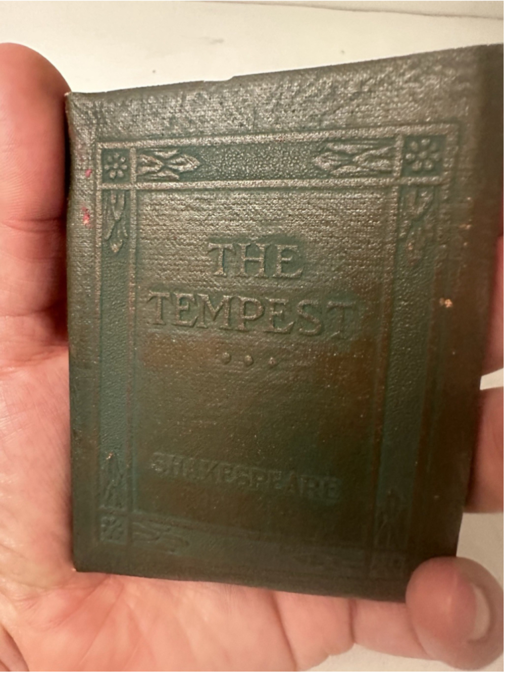 Vintage Little Leather Library The Tempest William Shakespeare Mini Book